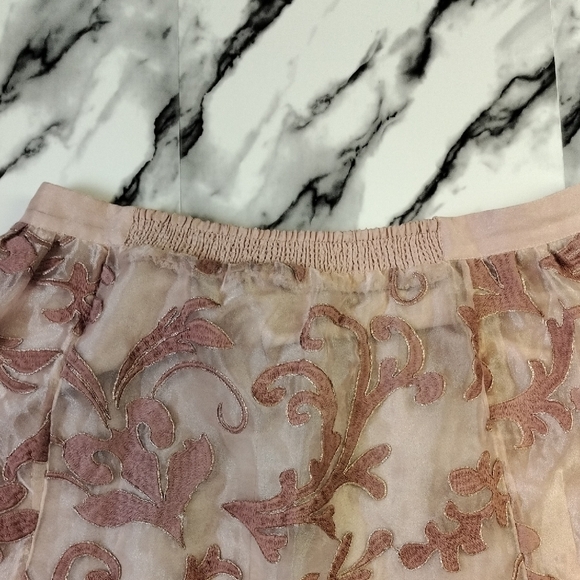 Anthropologie Pink A-Line Skirt - Picture 3 of 13